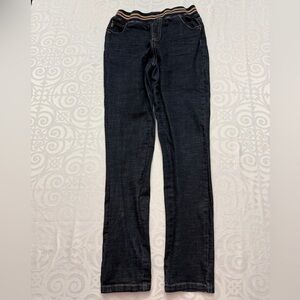 Stylish Dark Blue Slip On Casual Denim Jeans Youth Boy Large 28x27”